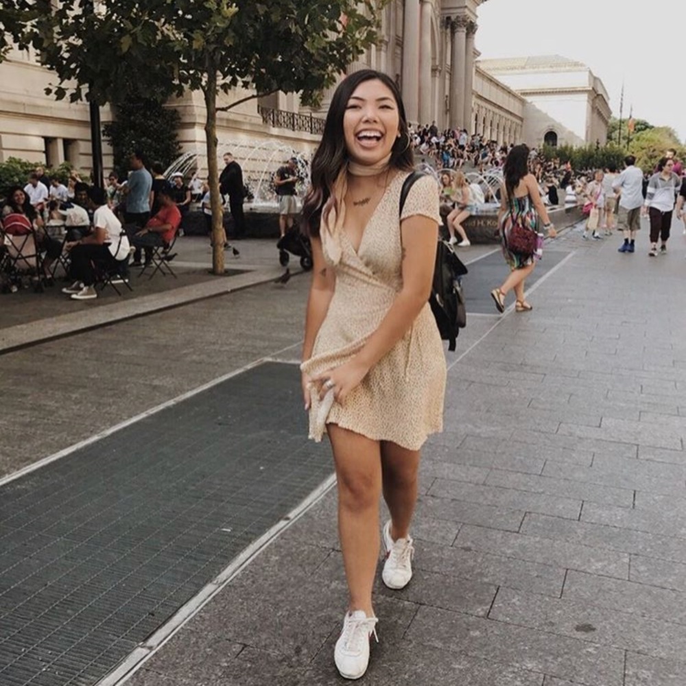 Floral print summer dress